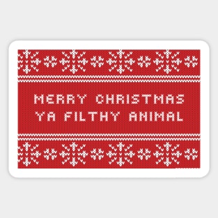 Merry Christmas Ya Flithy Animal Sticker